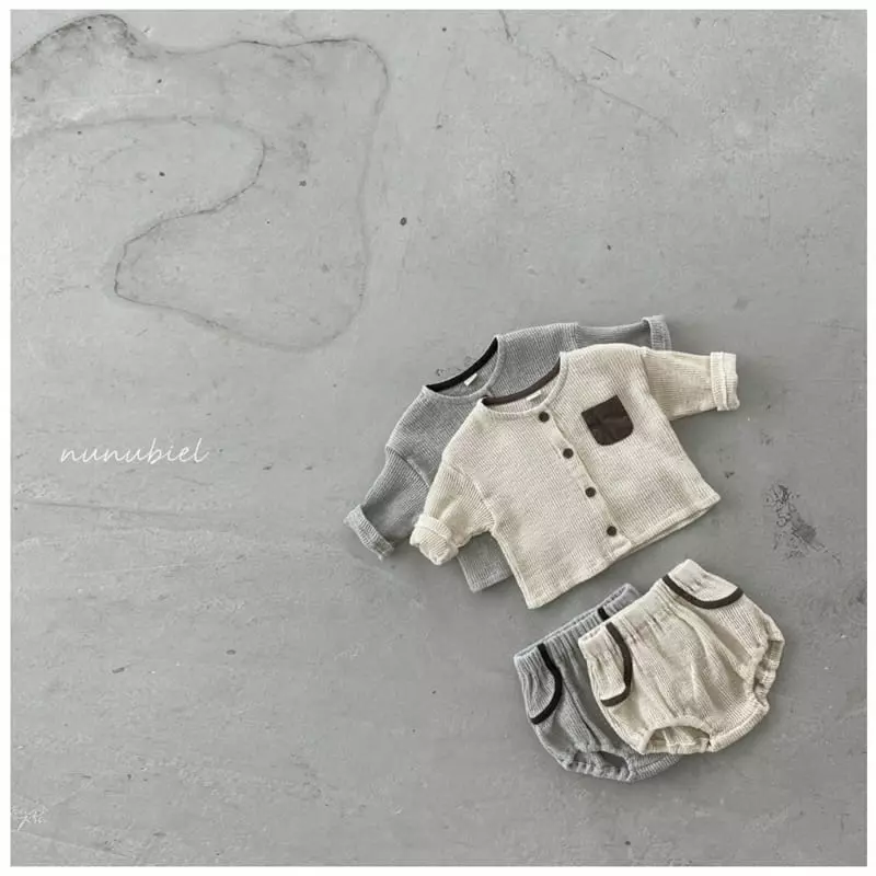 Nunubiel - Korean Baby Fashion - #babyootd - Bebe Malon Top Bottom Set - 2