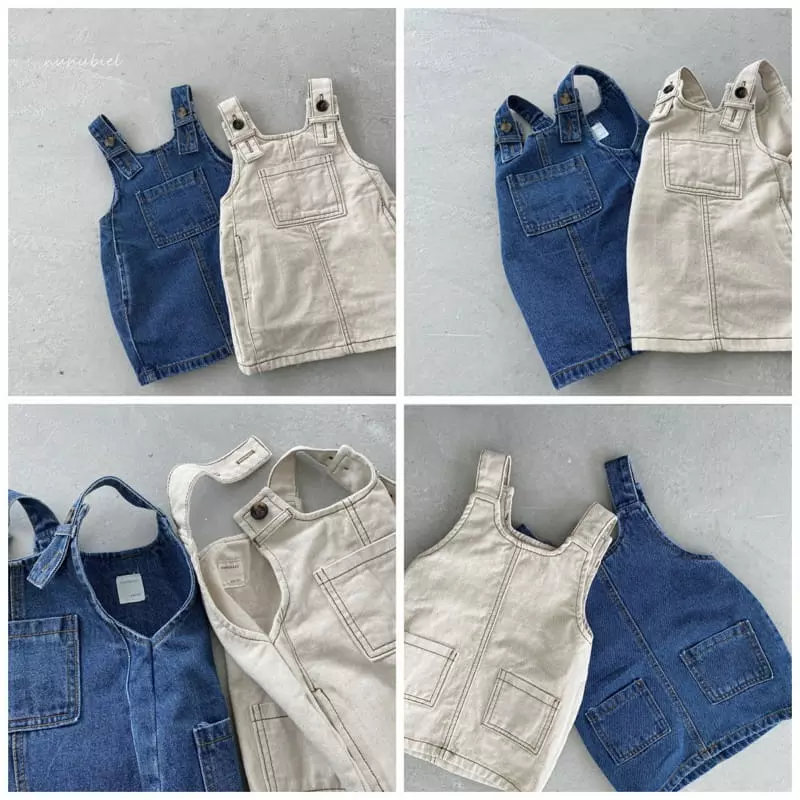 Nunubiel - Korean Children Fashion - #todddlerfashion - Ponny Denim One-piece - 2
