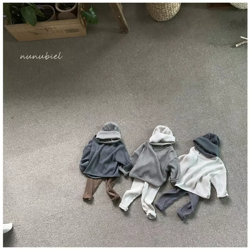 Nunubiel - Korean Children Fashion - #todddlerfashion - Pigment Waffle Tee - 4