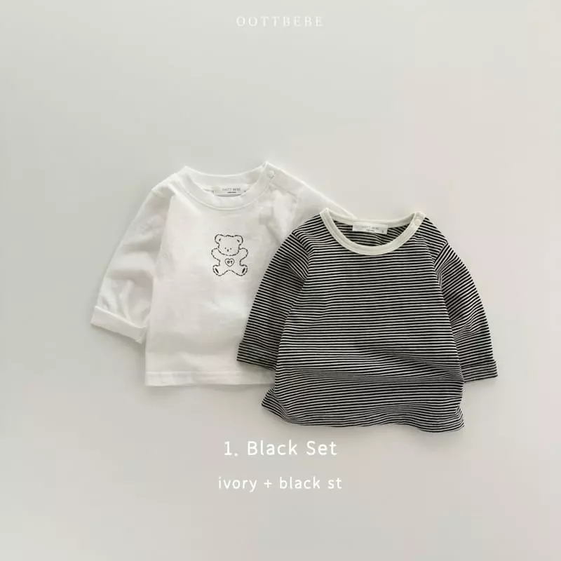 Oott Bebe - Korean Baby Fashion - #babyfever - Otti Bebe 1+1 Tee