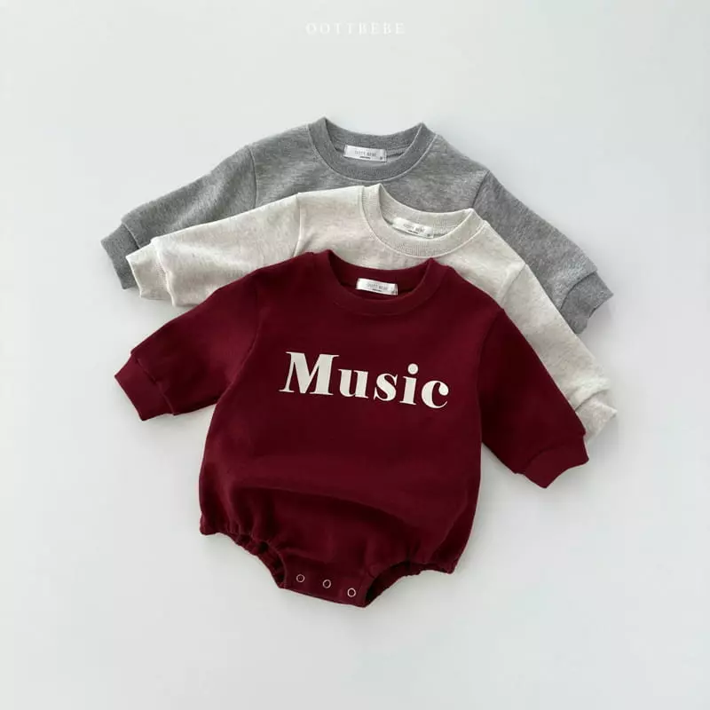 Oott Bebe - Korean Baby Fashion - #babyfashion - Music Bodysuit - 4