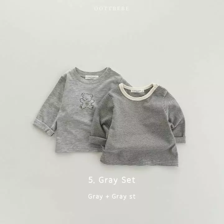 Oott Bebe - Korean Baby Fashion - #babyootd - Otti Bebe 1+1 Tee - 5
