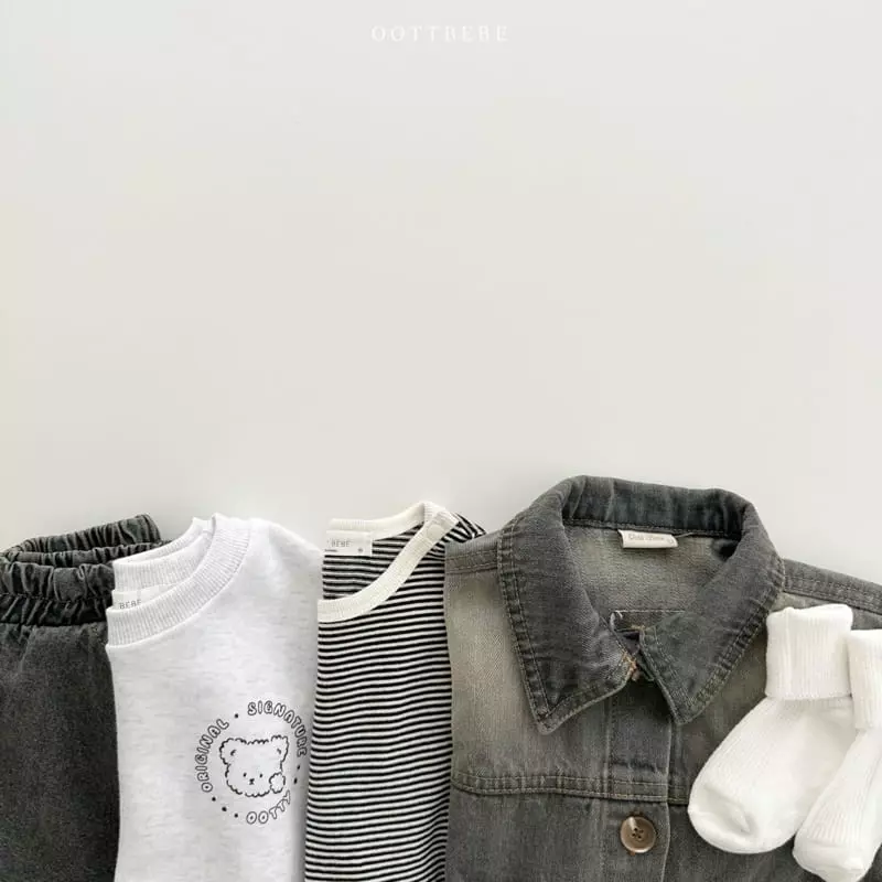 Oott Bebe - Korean Children Fashion - #Kfashion4kids - Tintin Denim Baggy Pants - 11