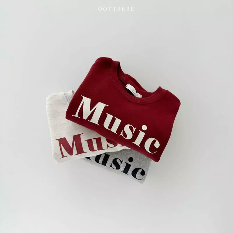 Oott Bebe - Korean Children Fashion - #Kfashion4kids - Music Sweatshirt - 7