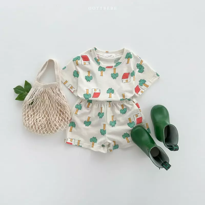 Oott Bebe - Korean Children Fashion - #childofig - Yogi Jogi Top Bottom Set - 7