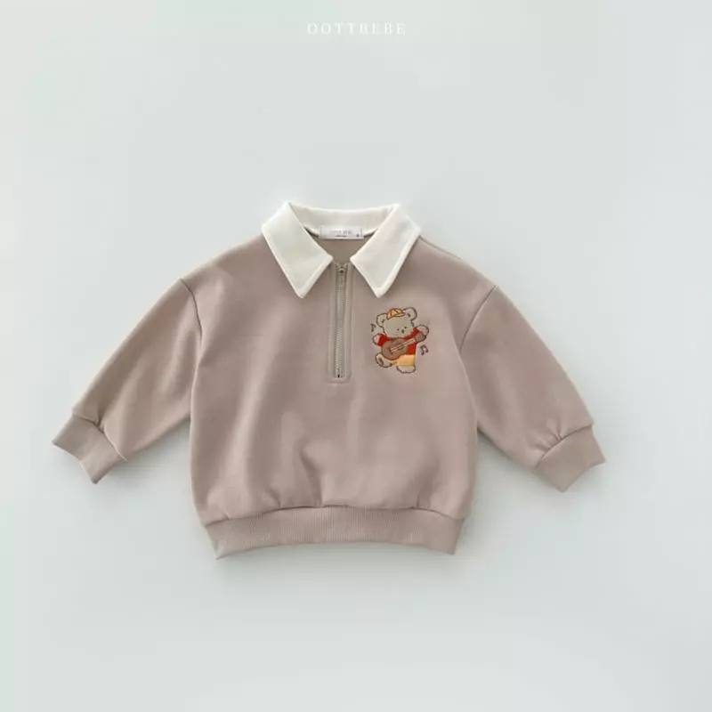 Oott Bebe - Korean Children Fashion - #childofig - Dinga collar Sweatshirt - 2