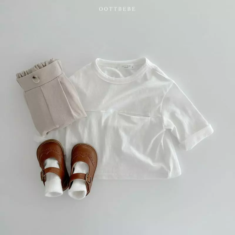 Oott Bebe - Korean Children Fashion - #designkidswear - Cashew Nut Slav Tee