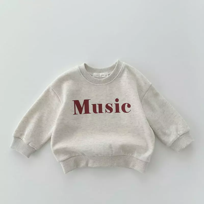 Oott Bebe - Korean Children Fashion - #designkidswear - Music Sweatshirt