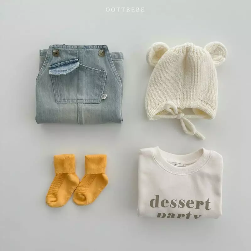 Oott Bebe - Korean Children Fashion - #discoveringself - Tintin Denim Dungarees One-piece - 5