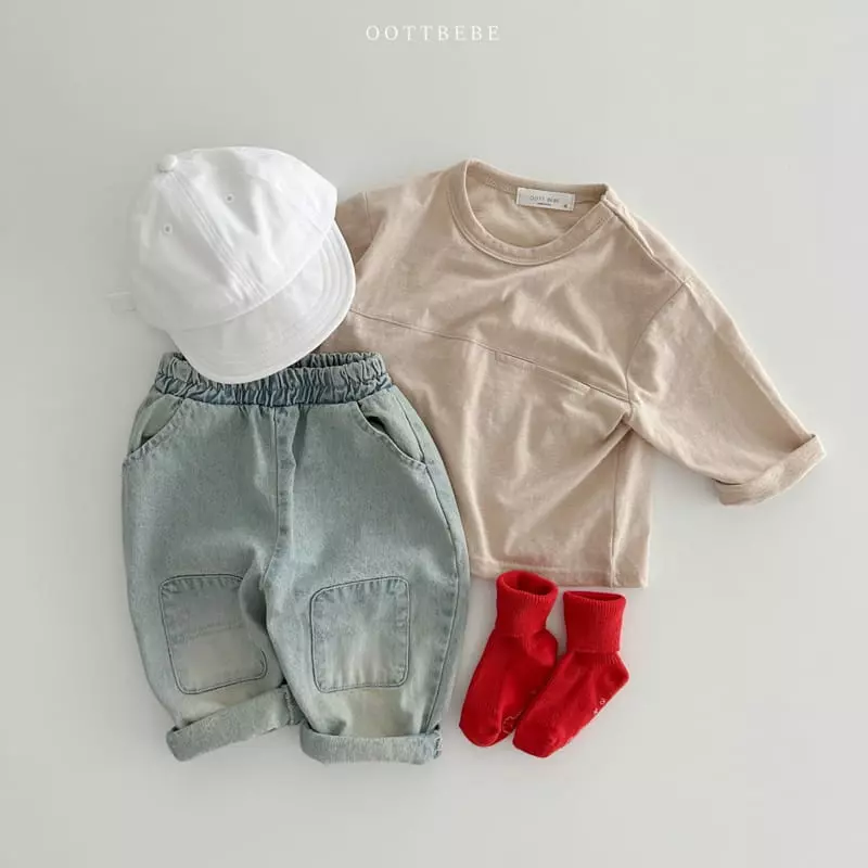Oott Bebe - Korean Children Fashion - #discoveringself - Cashew Nut Slav Tee - 2
