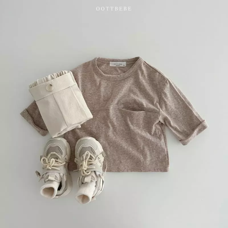 Oott Bebe - Korean Children Fashion - #fashionkids - Cashew Nut Slav Tee - 3