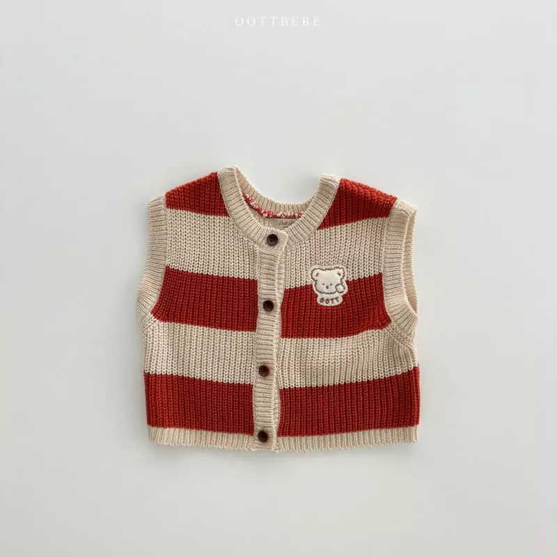 Oott Bebe - Korean Children Fashion - #kidsstore - Ring Ding Dong Knit Vest