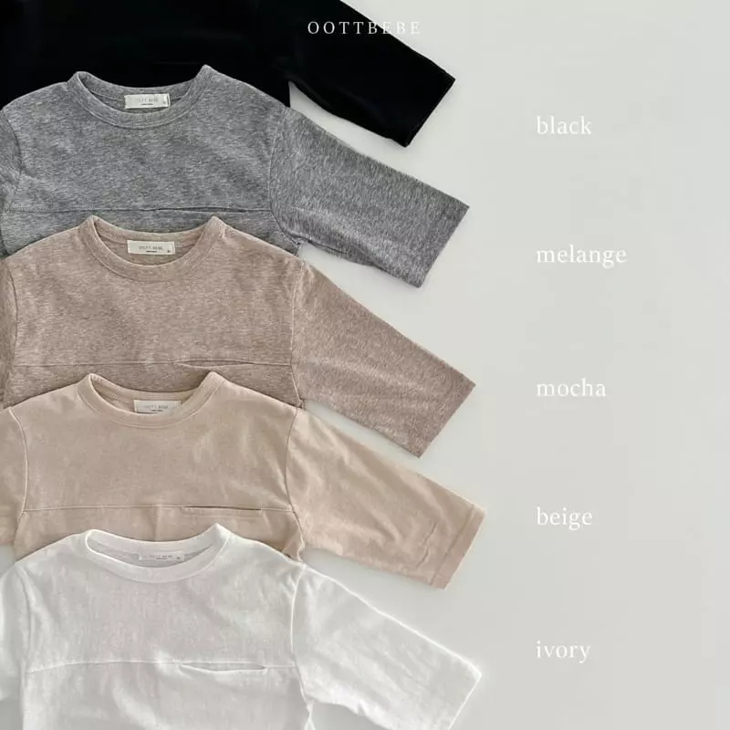 Oott Bebe - Korean Children Fashion - #kidzfashiontrend - Cashew Nut Slav Tee - 6