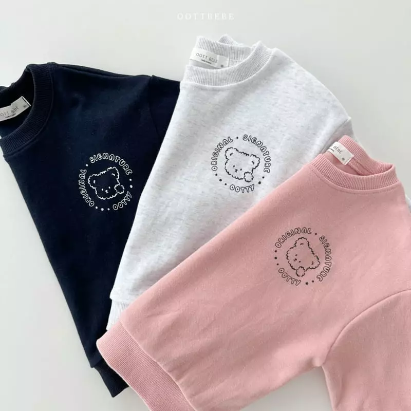 Oott Bebe - Korean Children Fashion - #stylishchildhood - Signiture Sweatshirt - 7