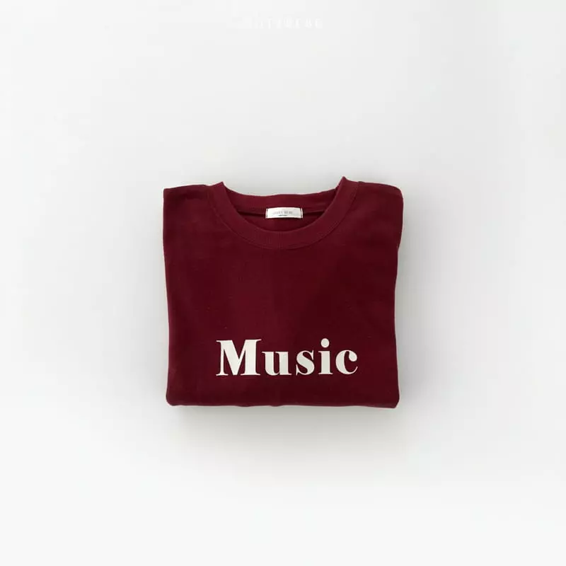 Oott Bebe - Korean Women Fashion - #momslook - Music Sweatshirt Mom - 11