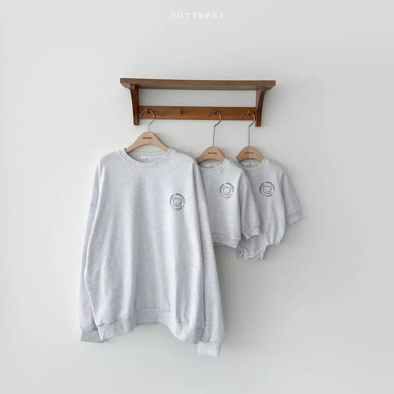 Oott Bebe - Korean Women Fashion - #thatsdarling - Signiture Sweatshirt Mom - 2