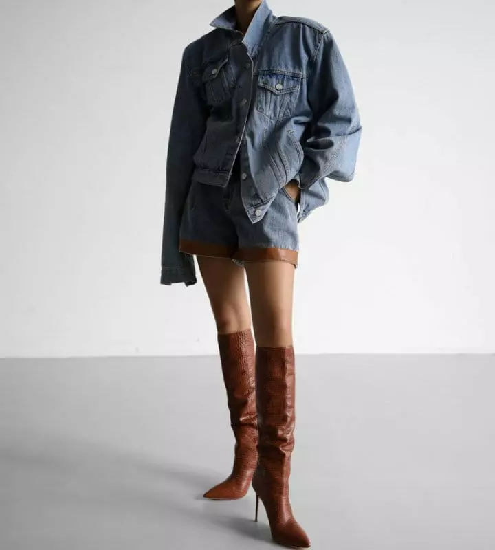 Paper Moon - Korean Women Fashion - #shopsmall - Maxy Oversize Denim Jacket - 2