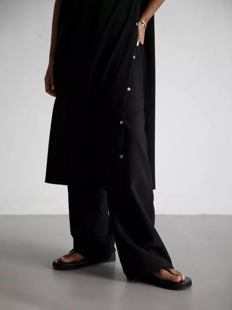 Paper Moon - Korean Women Fashion - #vintageinspired - One Side Slit One-piece - 2