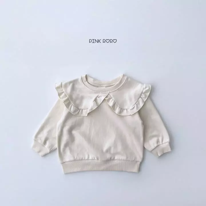Pink Roro - Korean Children Fashion - #discoveringself - Frill Sweatshirt