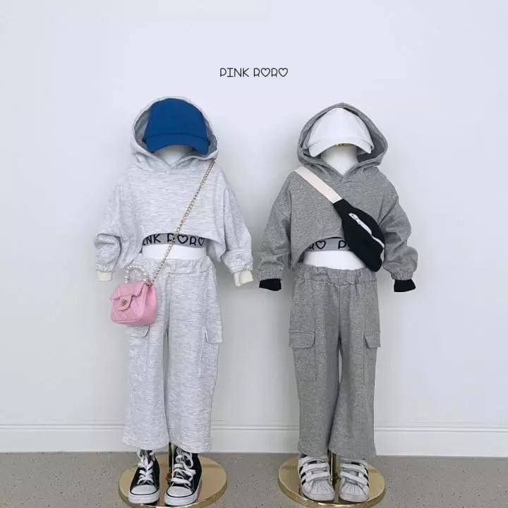 Pink Roro - Korean Children Fashion - #littlefashionista - Cachu Crop Hoody - 8
