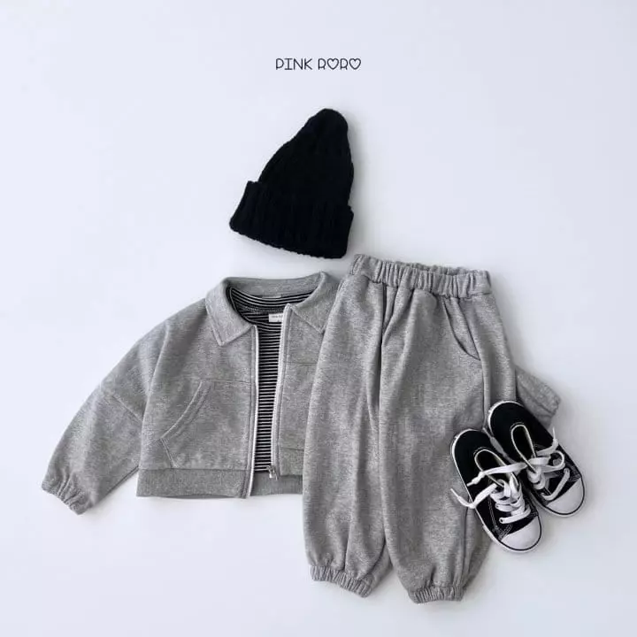 Pink Roro - Korean Children Fashion - #magicofchildhood - Coco Collar Short Zip-up - 9