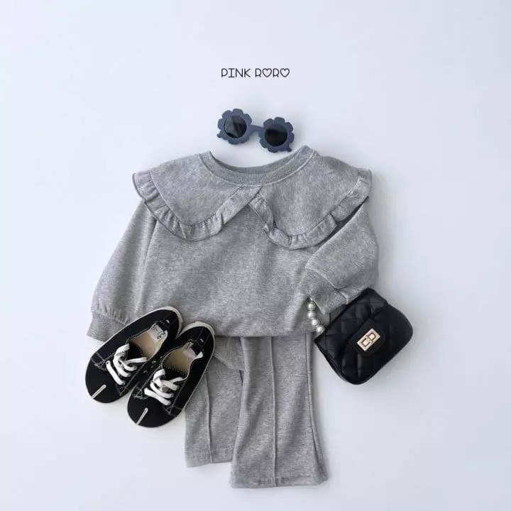 Pink Roro - Korean Children Fashion - #minifashionista - Frill Sweatshirt - 9
