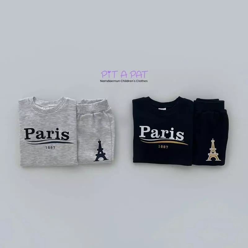 Pitapat - Korean Children Fashion - #Kfashion4kids - Parisien Top Bottom Set