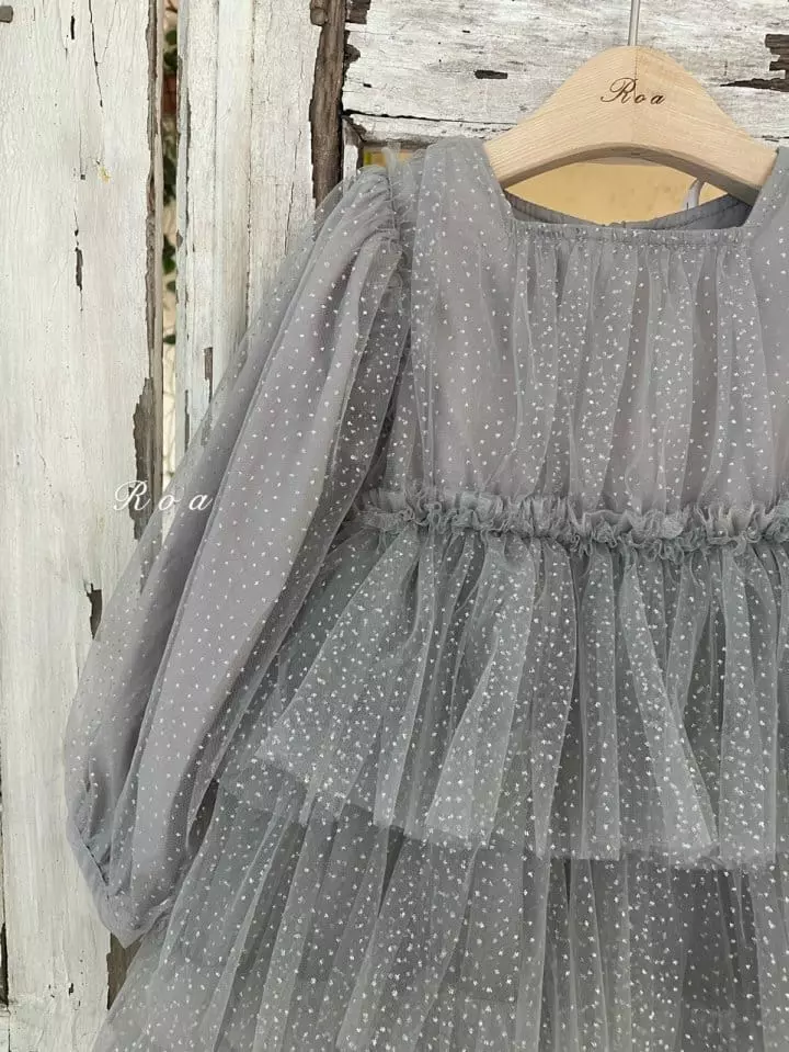 Roa - Korean Children Fashion - #minifashionista - Mesh Cancan One-piece - 6