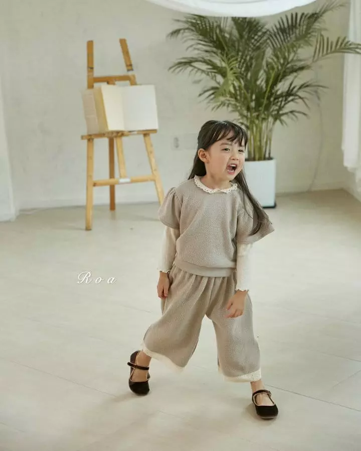 Roa - Korean Children Fashion - #toddlerclothing - Emma Top Bottom Set - 11