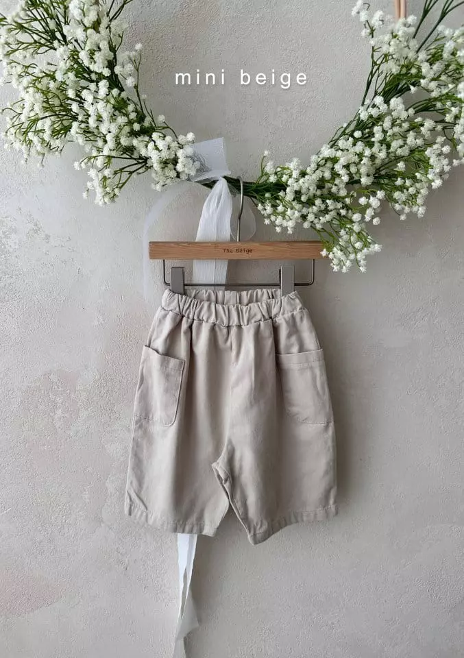 The Beige - Korean Baby Fashion - #babyboutique - Pocket Shorts