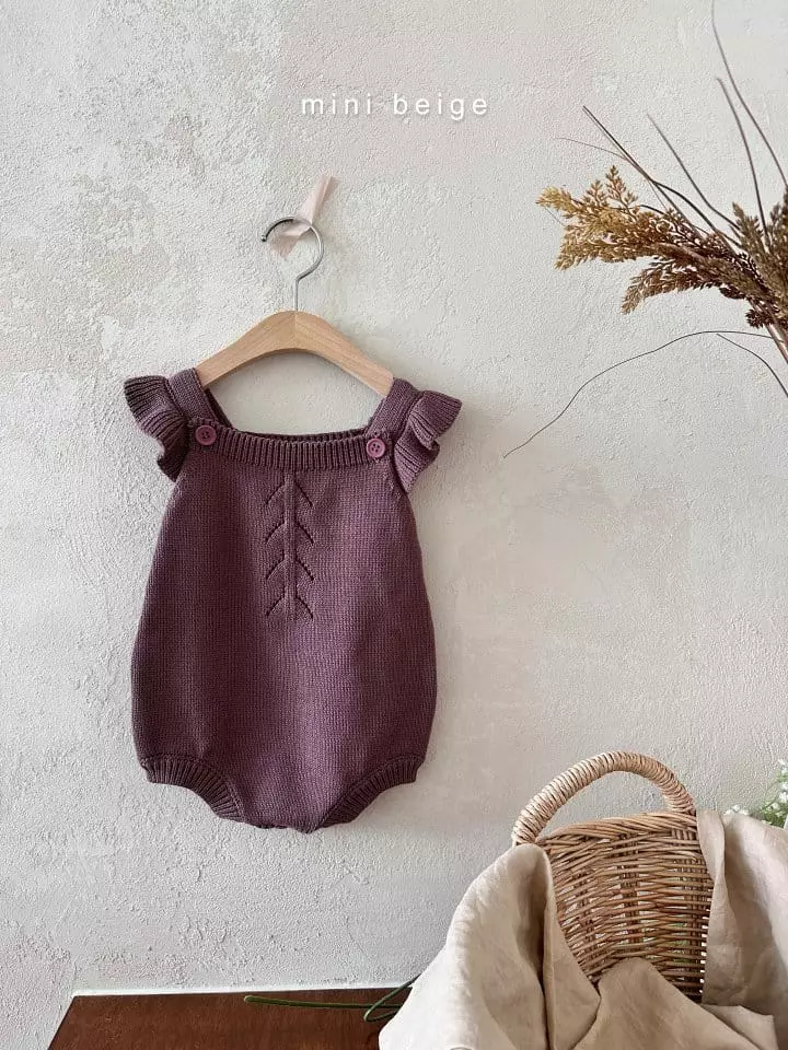 The Beige - Korean Baby Fashion - #babyboutique - Knit Bodysuot - 2
