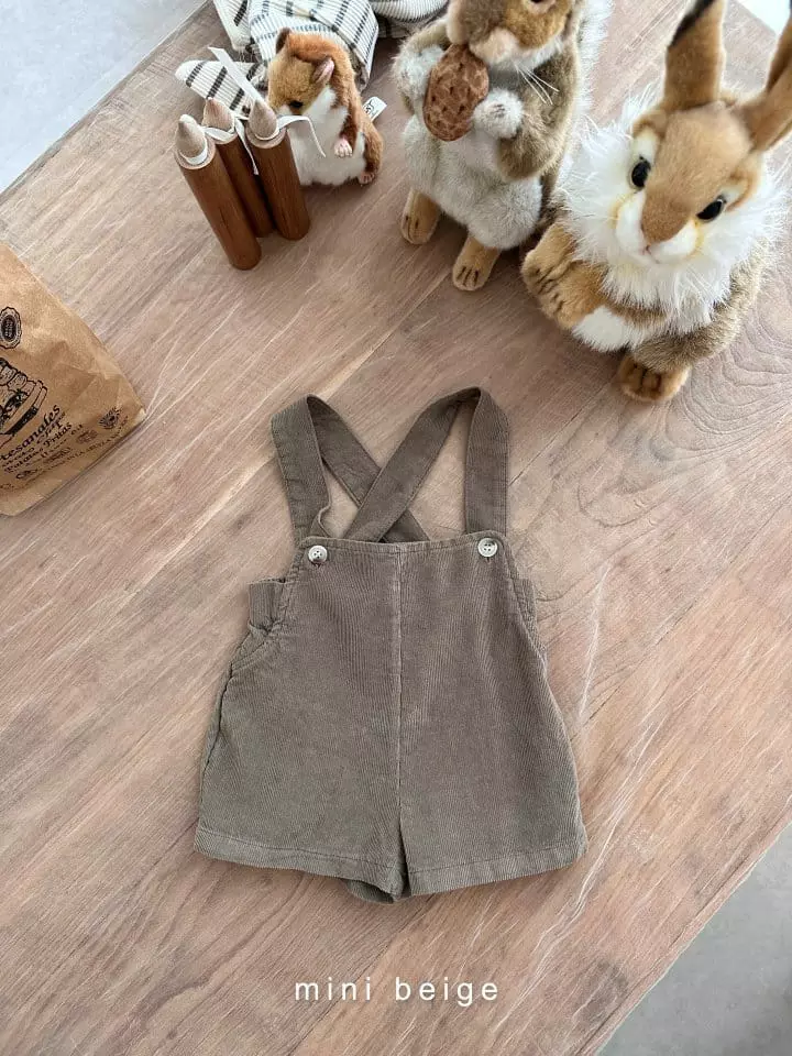 The Beige - Korean Baby Fashion - #babyboutiqueclothing - Dungarees Shorts