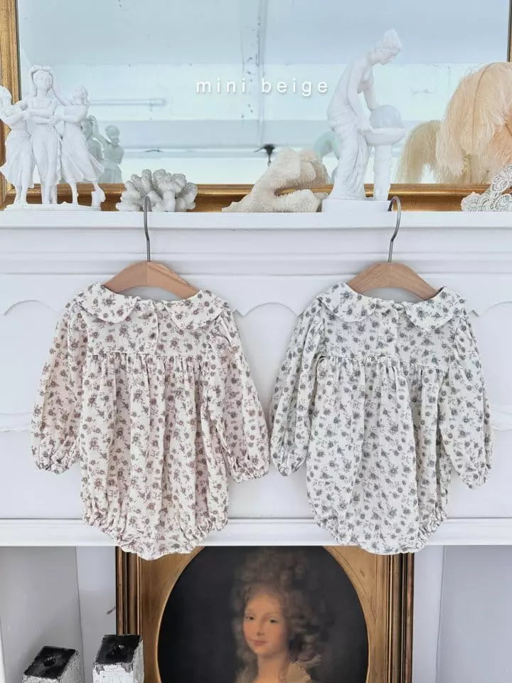 The Beige - Korean Baby Fashion - #babyboutiqueclothing - Smocked Bodysuit