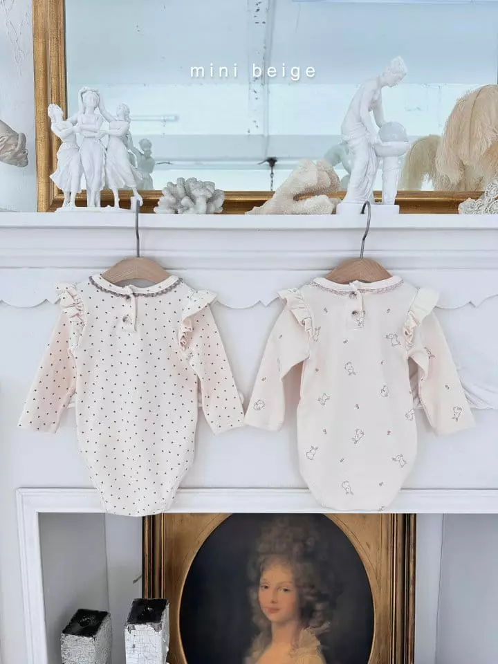 The Beige - Korean Baby Fashion - #babyclothing - Sleeves Frill Bodysuit - 5