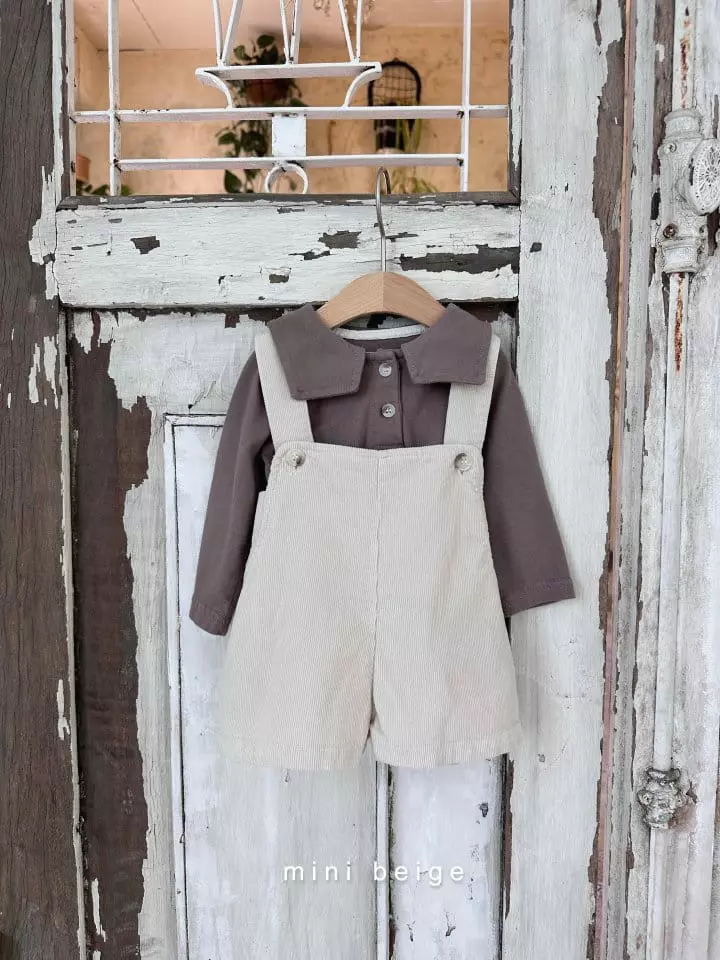 The Beige - Korean Baby Fashion - #babygirlfashion - Dungarees Shorts - 5