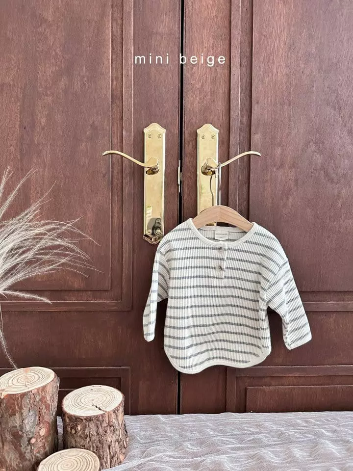 The Beige - Korean Baby Fashion - #babygirlfashion - Stripes Tee