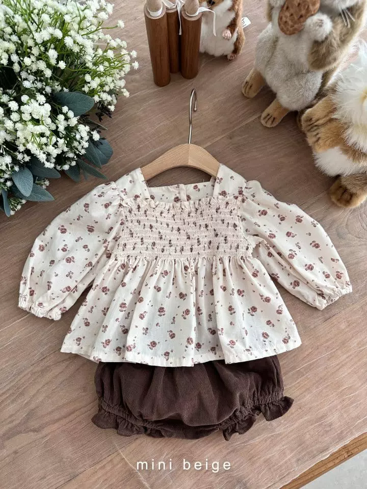 The Beige - Korean Baby Fashion - #babyoninstagram - Rib Frill Bloomer - 11