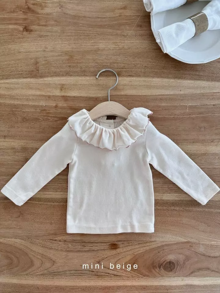 The Beige - Korean Baby Fashion - #babyoutfit - Frill Tee - 2