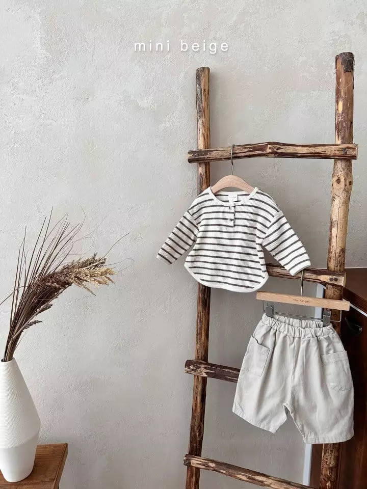 The Beige - Korean Baby Fashion - #babywear - Stripes Tee - 7