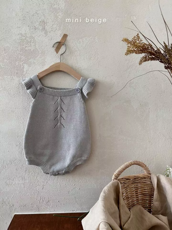 The Beige - Korean Baby Fashion - #smilingbaby - Knit Bodysuot