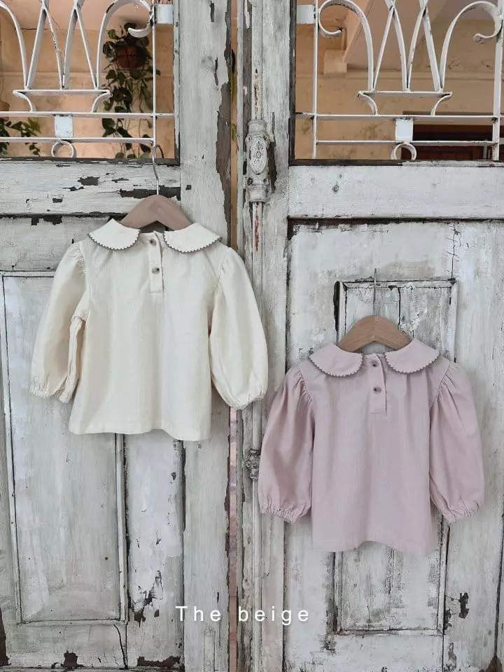 The Beige - Korean Children Fashion - #childofig - Embroidery Blouse - 5