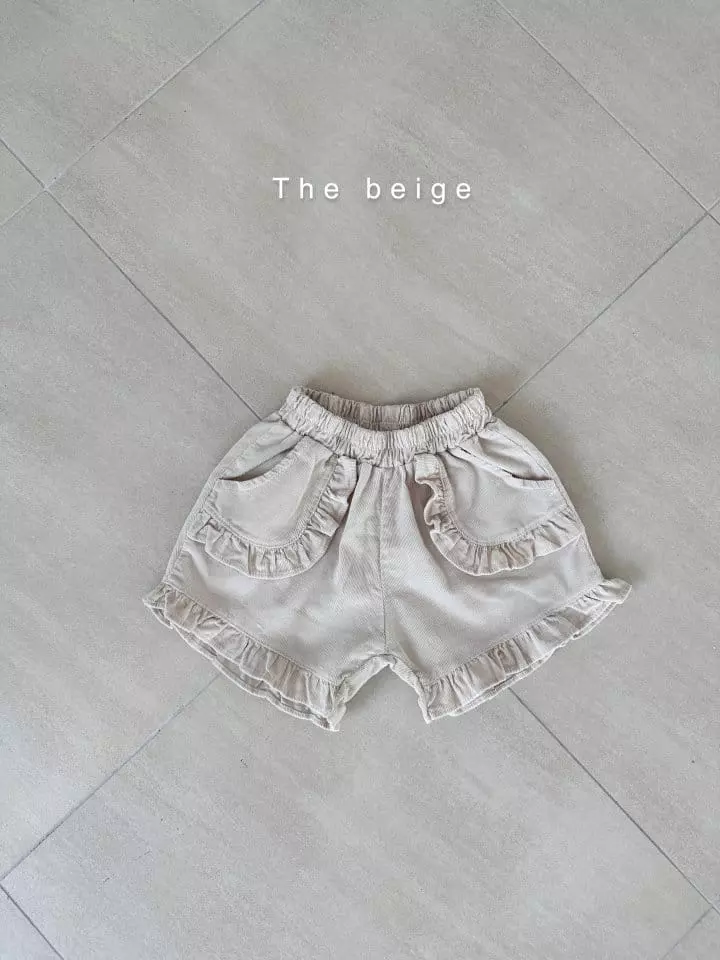 The Beige - Korean Children Fashion - #kidsshorts - Frill Rib Shorts