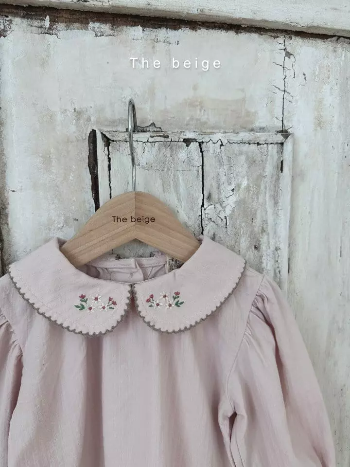 The Beige - Korean Children Fashion - #toddlerclothing - Embroidery Blouse - 4