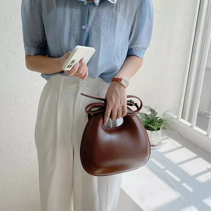 Trouvaille - Korean Women Fashion - #pursuepretty - Melbon Tote Cross - 5