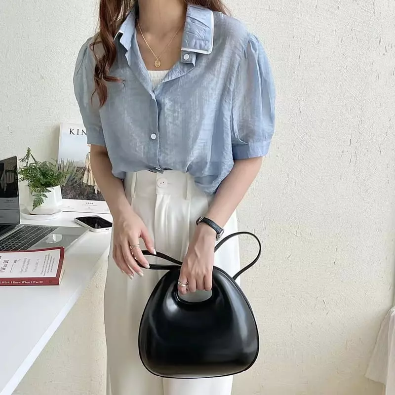 Trouvaille - Korean Women Fashion - #romanticstyle - Melbon Tote Cross - 7