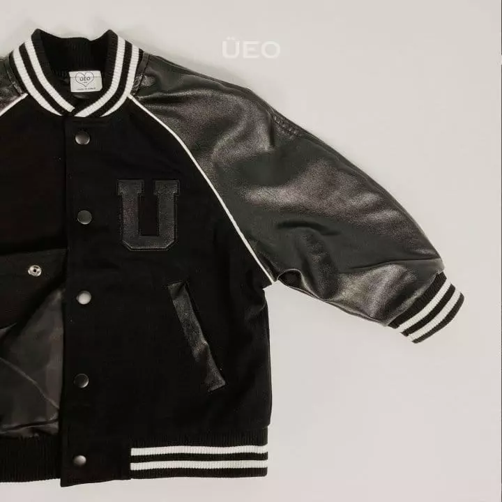 U Eo - Korean Junior Fashion - #Kfashion4kids - Choco Bar Barsity Jacket - 9