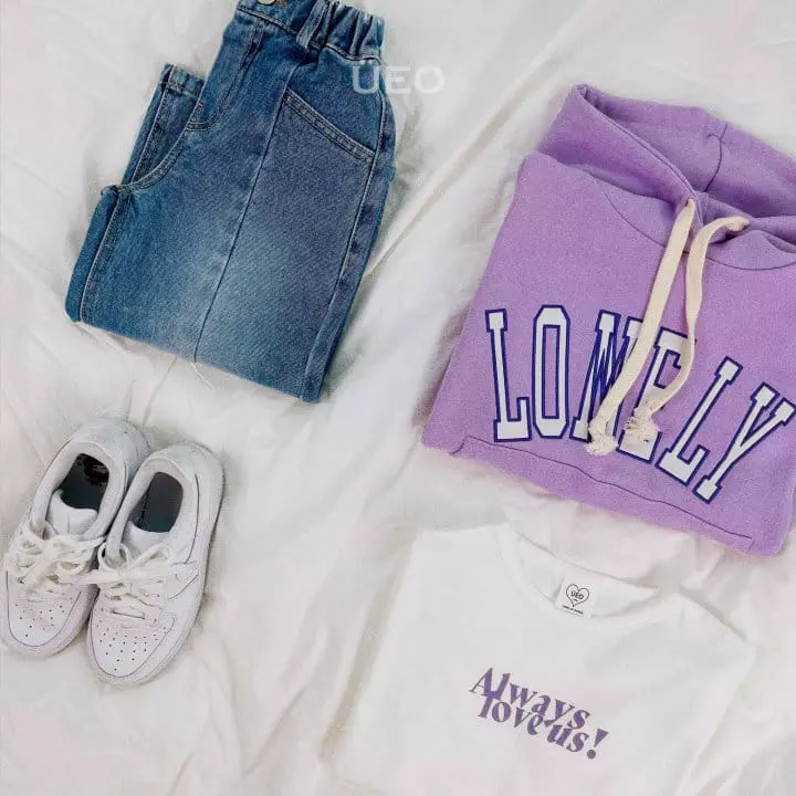 U Eo - Korean Junior Fashion - #childofig - Love Slit Tee - 10