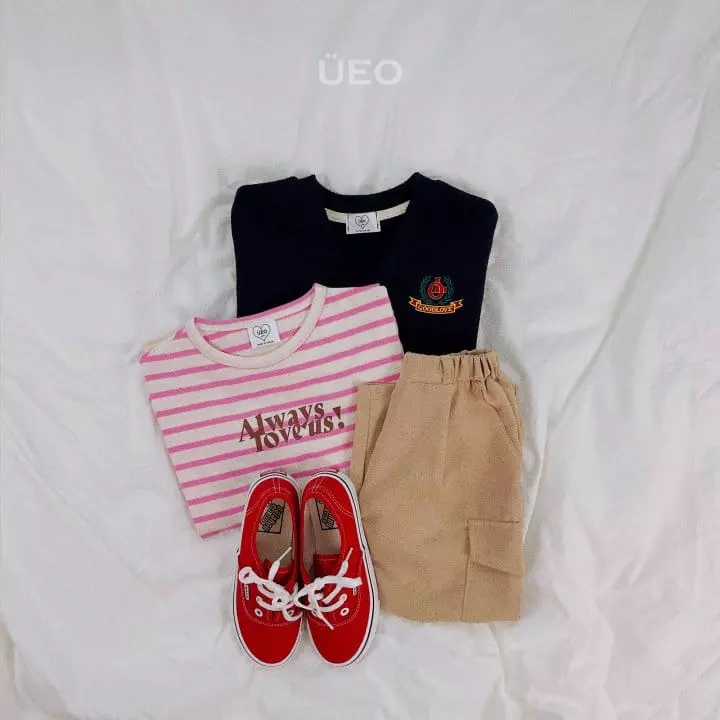 U Eo - Korean Junior Fashion - #childofig - Love Slit Tee - 9
