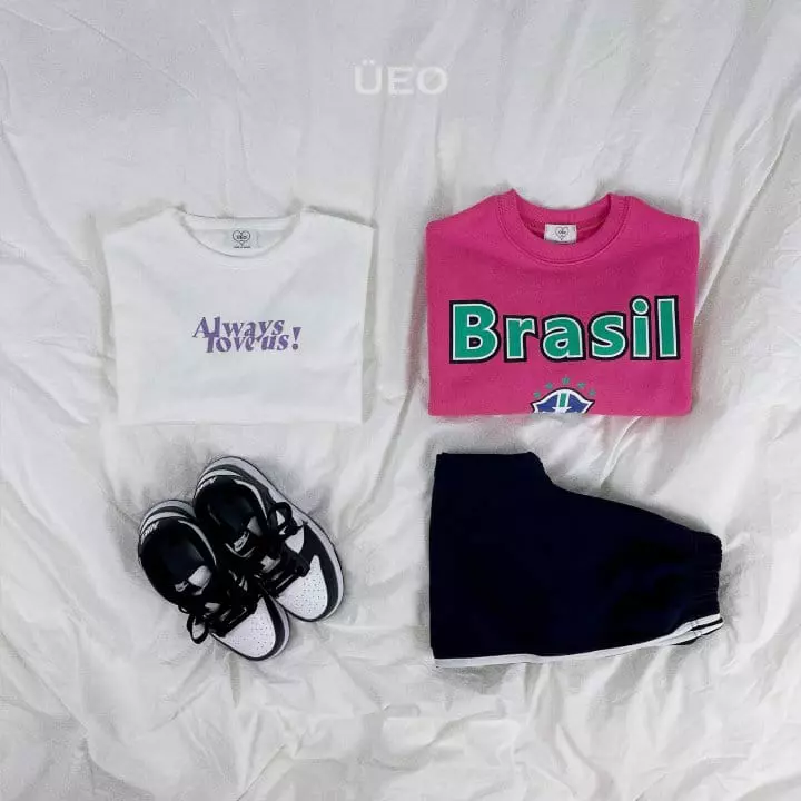 U Eo - Korean Junior Fashion - #childrensboutique - Love Slit Tee - 11