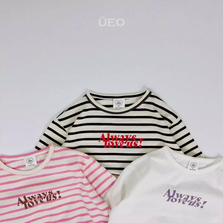 U Eo - Korean Junior Fashion - #kidsstore - Love Slit Tee - 2